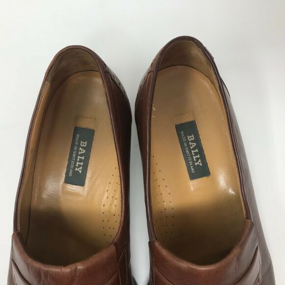 Bally Kiltie Tassel Loafer Mens Size 10 D Brown Leather Slip On Dress Shoe Berzo main image 8